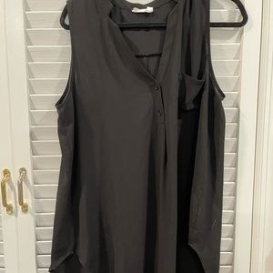 Lush Black Blouse with Pocket